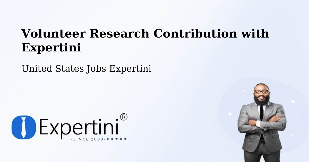 Volunteer Research Contribution Program – Frazee - United States Jobs Expertini